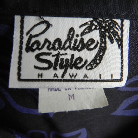 NWOT PARADISE STYLE Hawaiian Shirt, Size M,Vintage - Picture 5 of 8